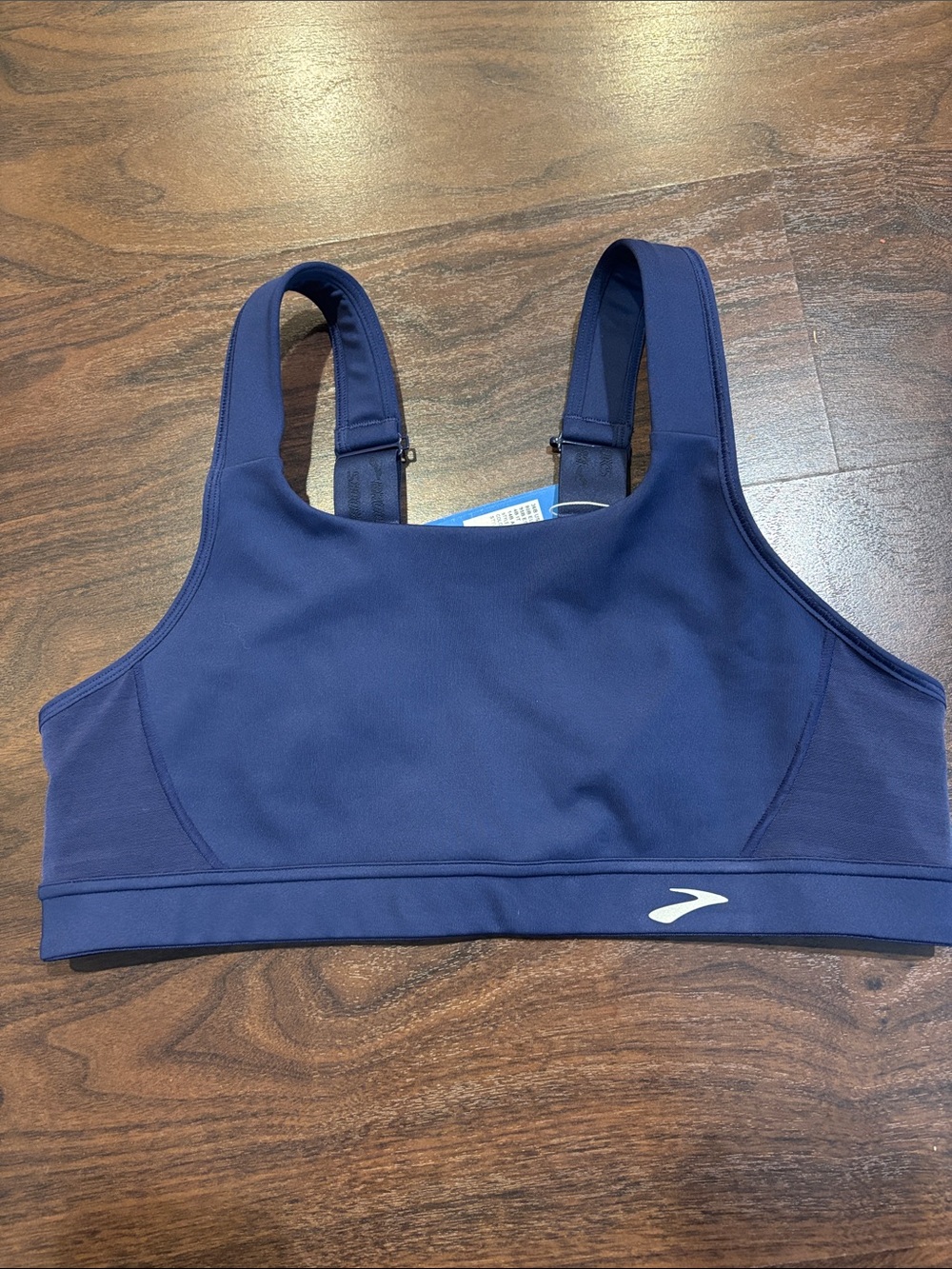 Brooks Navy Blue High-Impact Sports Bra